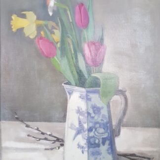 Edvin Hägg - Stilleben med vårblommor