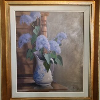Edvin Hägg - Kanna med blå syrener