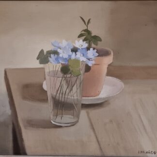 Edvin Hägg - Stilleben med blåsippor