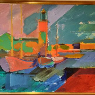 Carl Köhler - Vy med Stadshuset, Stockholm