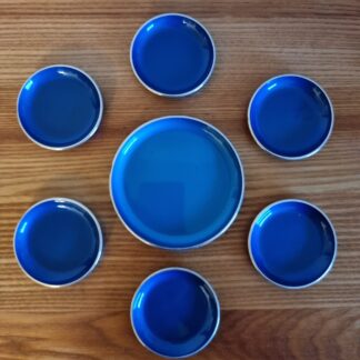 Björn Engö - set om 7 fat i aluminium - Emalox